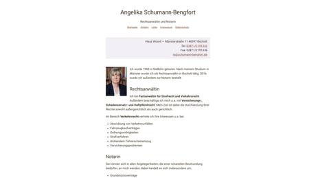 Angelika Schumann-Bengfort Rechtsanwältin und Notarin
