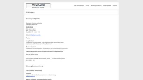 Barbara Zumbaum Rechtsanwältin & Notarin