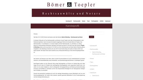 Bömer Georg und Toepler Ursula Notar und Rechtsanwalt