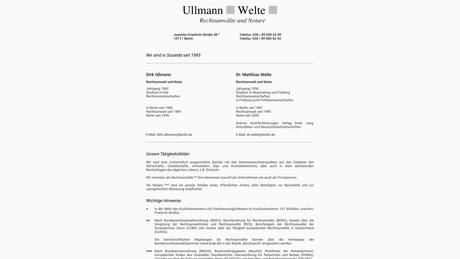 Dirk Ullmann Rechtsanwalt und Notar Dr. Matthias Welte Rechtsanwalt und Notar