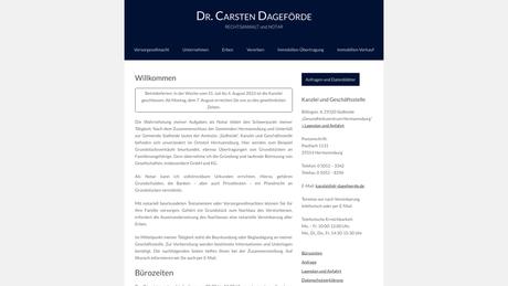 Dr. Carsten Dageförde Rechtsanwalt u. Notar Notariat