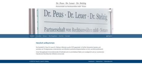 Dr. F.-J. Peus Rechtsanwalt und Notar Dr. Thomas Leuer Rechtsanwalt Dr. Peter Stelzig