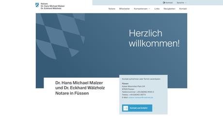 Dr. Hans Michael Malzer Dr. Eckhard Wälzholz Notare