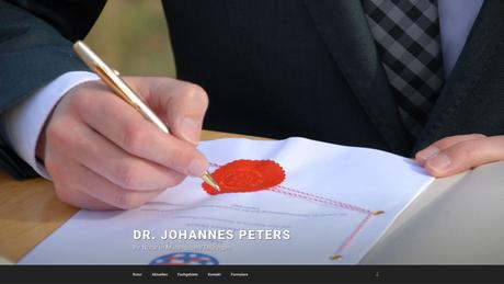 Dr. Johannes Peters, Notar