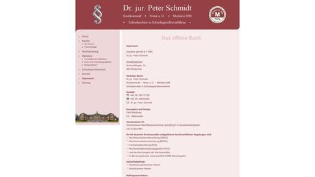 Dr. Peter Schmidt Rechtsanwalt und Notar a.D.