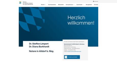 Dr. Steffen Limpert Notar Dr. Diana Burkhardt Notarin