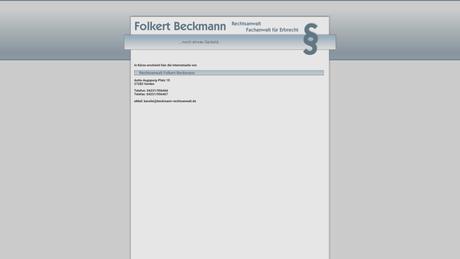 Folkert Beckmann Rechtsanwalt