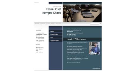 Franz-Josef Kemper-Köster Rechtsanwalt und Notar