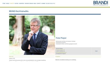 Franz Pieper Rechtsanwalt und Notar