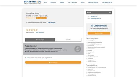 Hannelore Seiter Rechtsanwältin Notarin a.D.