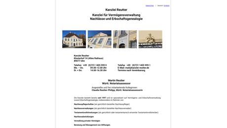 Martin Reutter Württ. Notariatsassessor