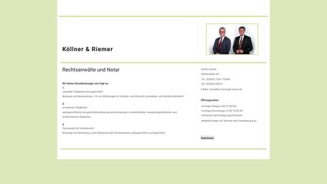 Peter Köllner Bernd Riemer Rechtsanwälte und Notare