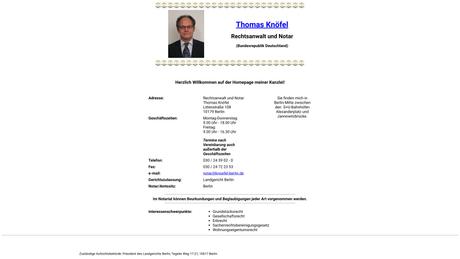 Thomas Knöfel Rechtsanwalt und Notar