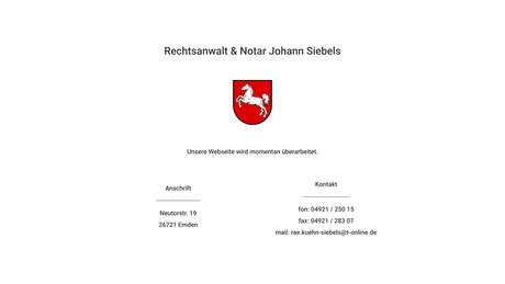 Udo Kühn Johann Siebels Rechtsanwälte und Notare